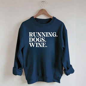Running Dogs Wine Sweatshirt