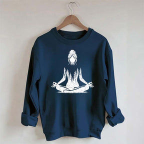 Yoga Pose Forest Sweatshirt
