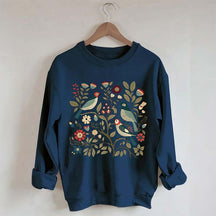 Cottagecore Birds and Flowers  Sweatshirt