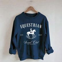 Custom Horse Equestrian Social Club Sweatshirt