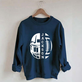 Personalized Football Season Mom Sweatshirt