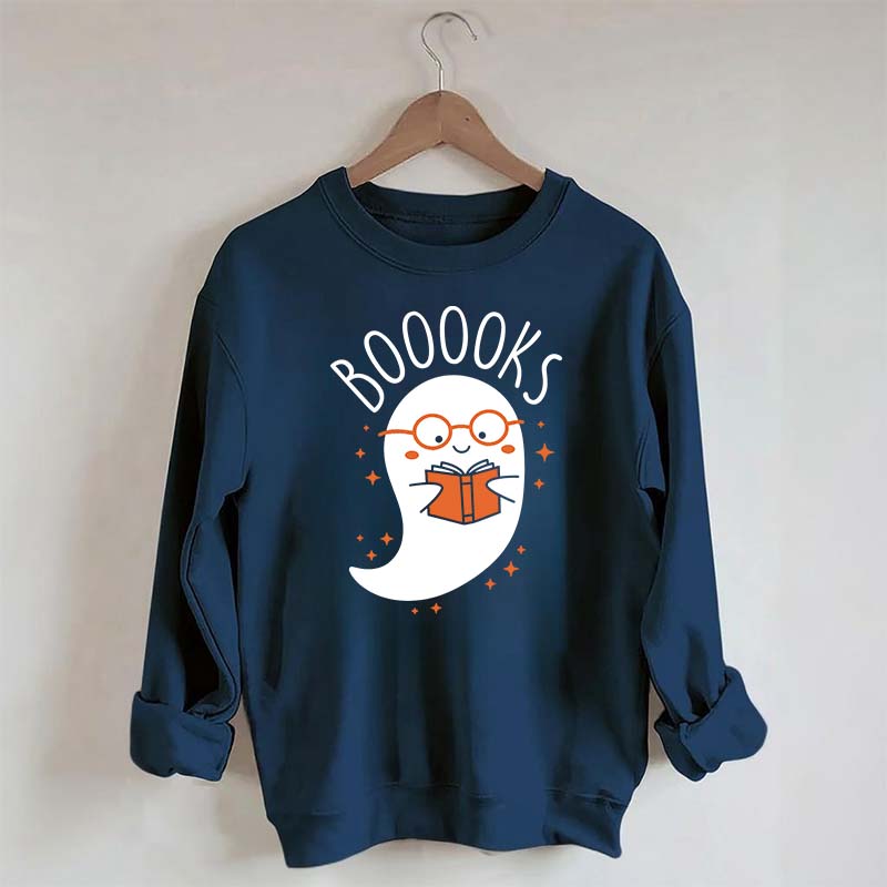 Cute Ghost Booooks Sweatshirt