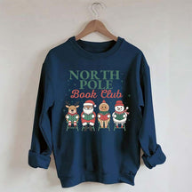 Retro Christmas Bookish Sweatshirt