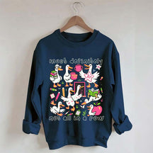 Goose Back to School Ducks In a Row Sweatshirt