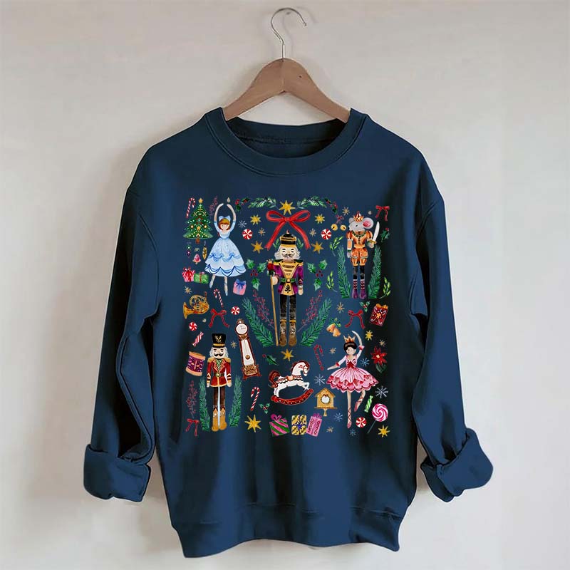 Vintage Christmas Nutcracker Holiday Sweatshirt