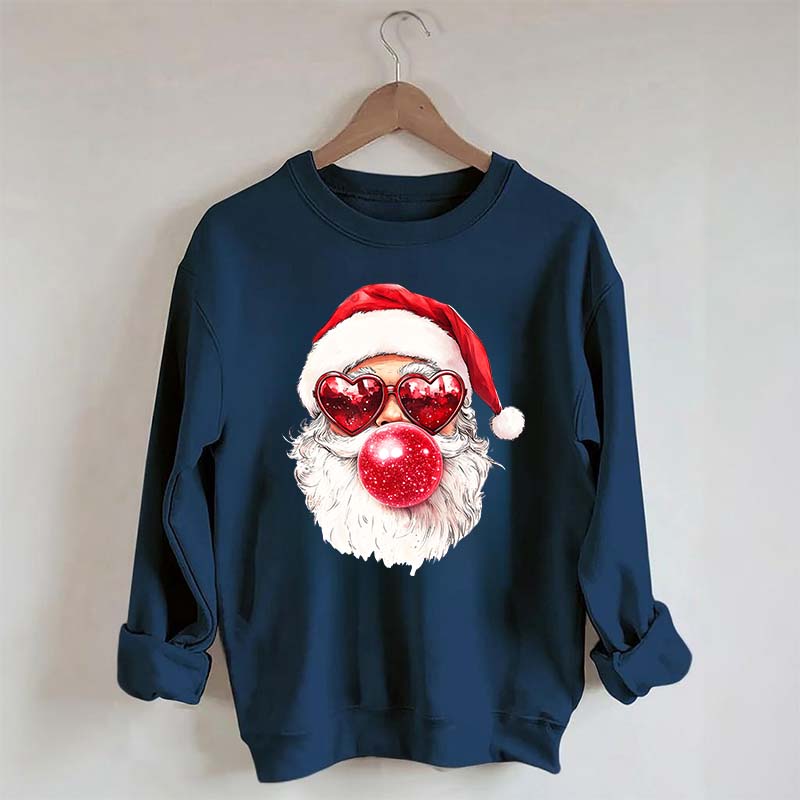 Cool Santa Bubble Gum Christmas Sweatshirt