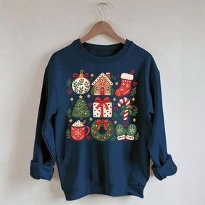 Boho Cozy Christmas Matching Xmas Sweatshirt