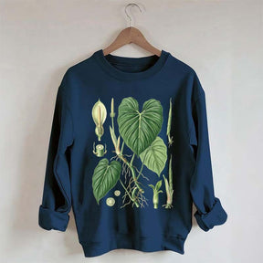 Philodendron Vintage Plant Anatomy Sweatshirt