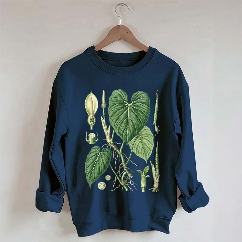 Philodendron Vintage Plant Anatomy Sweatshirt