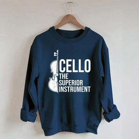 Cello Superior Instrument Music Sweatshirt