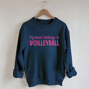 My Heart Belongs to Volleyball Sweatshirt