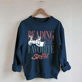 Vintage Reading Is My Favorite Sport Sweatshirt