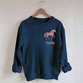 Custom Girl Horse Sweatshirt