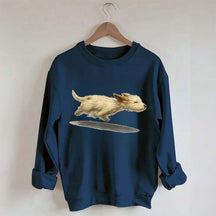 Cute Running Dog Sweatshirt
