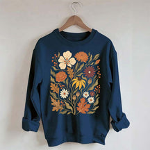 Autumn Floral Vintage Botanical Sweatshirt