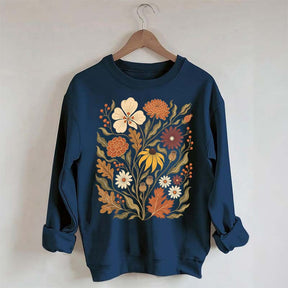 Autumn Floral Vintage Botanical Sweatshirt