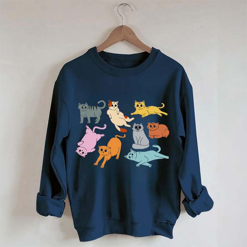 Funny Retro Cat Sweatshirt