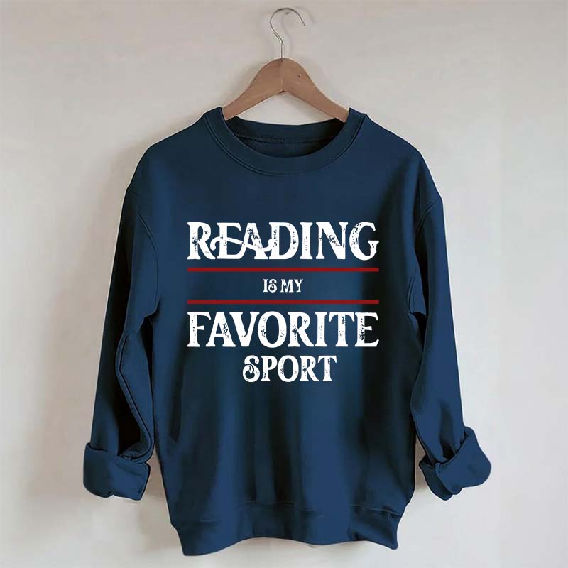 Retro Reading Is My Favorite Sport Sweatshirt
