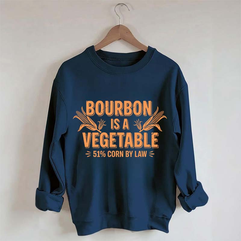 Funny Bourbon 51% Corn by Law Whiskey Sweatshirt