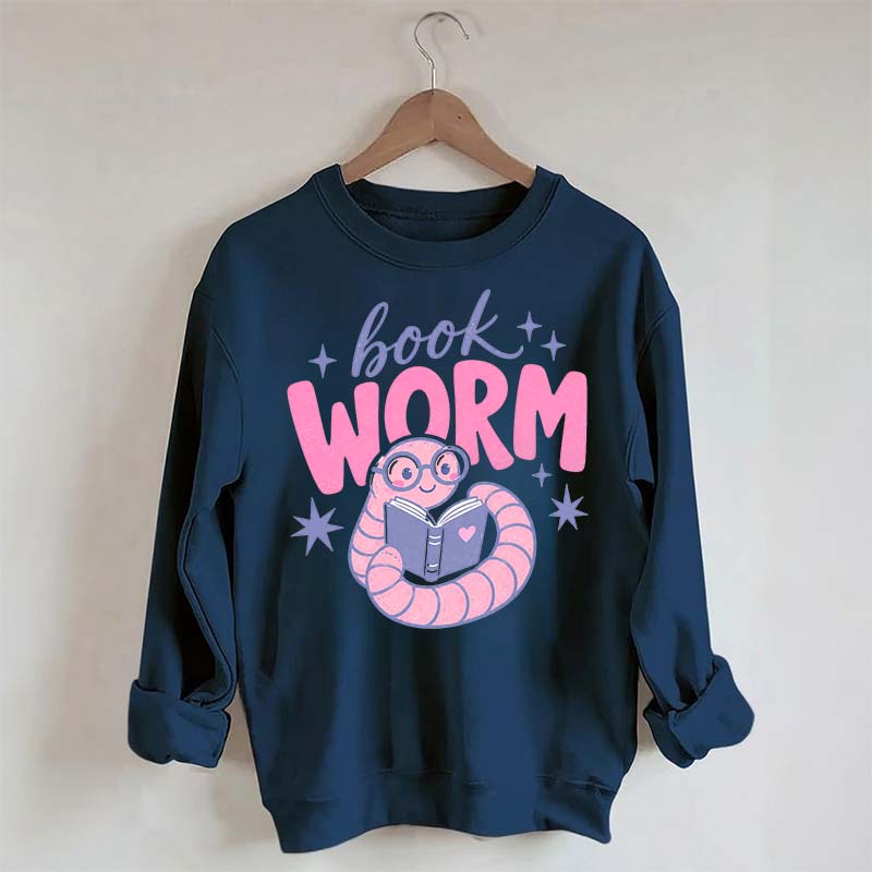Book Worm Trendy Reading Sweatshirt