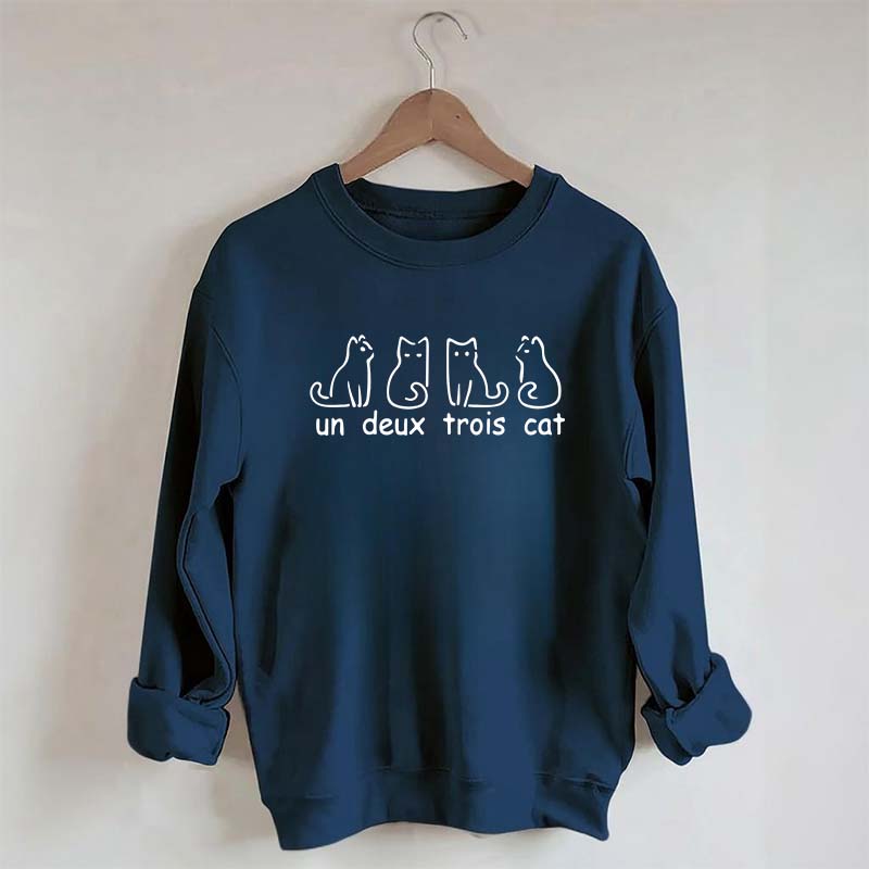 Un Deux Trois Cat Cute Sweatshirt