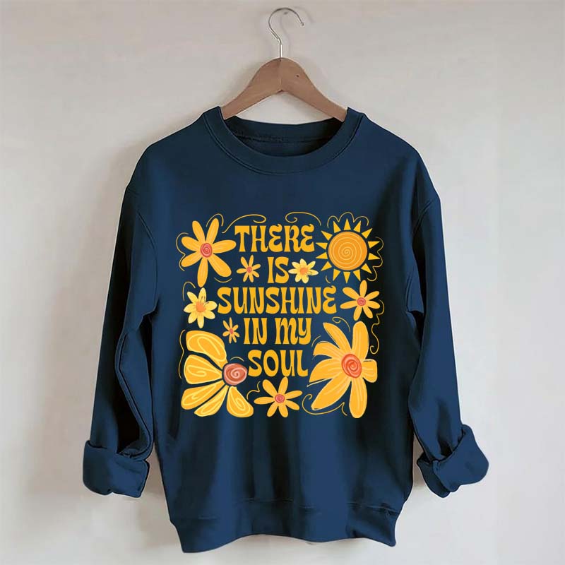 Boho Sunshine In My Soul Hippie Flower Sweatshirt
