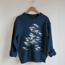 Birdwatching Vintage Shorebirds Sweatshirt