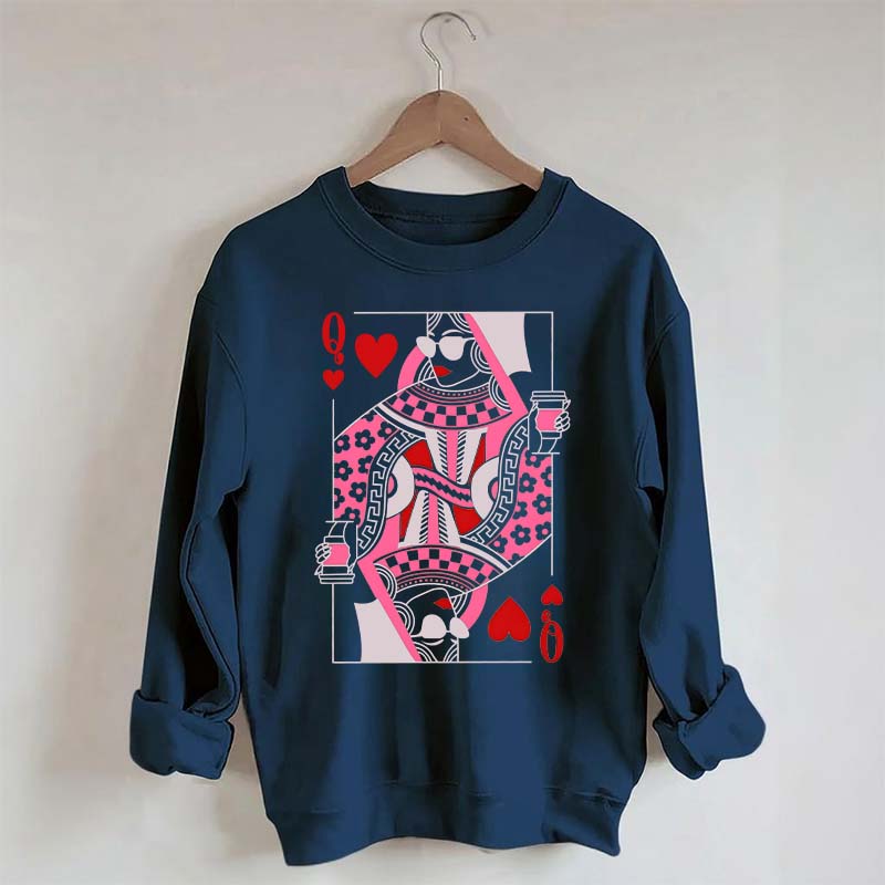 Queen of Hearts Coffee Sweatshirt