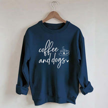 Minimalistic Coffee and Dogs Sweatshirt