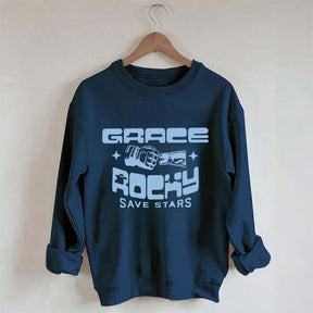 Grace Rocky Save Stars Book Lover Style Sweatshirt