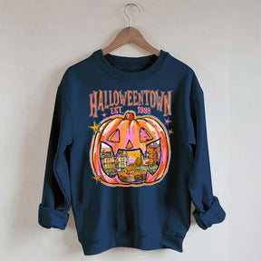 Comfort Colors Halloween Town Pumpkin Sweatshirt
