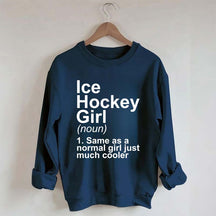 Ice Hockey Girl Sassy Sport Sweatshirt