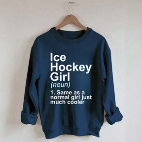 Ice Hockey Girl Sassy Sport Sweatshirt