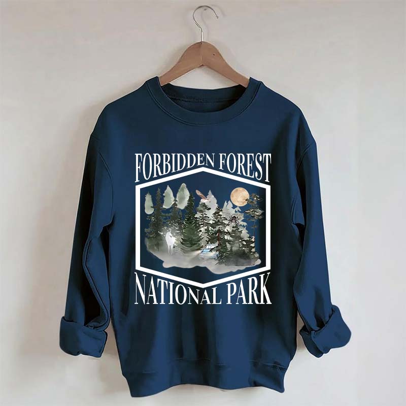 Retro Funny Forbidden Forest National Park Wizarding World Sweatshirt
