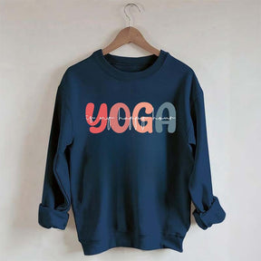 Retro Yoga Is My Happy Hour Sweatshirt