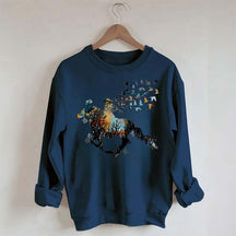 Just A Girl Who Loves Horses Peace Love Sweatshirt