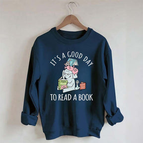 It's A Good Day To Read Pig Elephant Sweatshirt