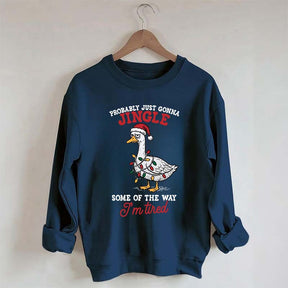 Funny Sarcastic Christmas Goose Sweatshirt
