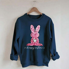 Pink Happy Easter Sweatshirt
