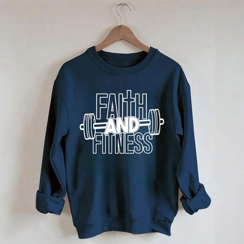 Faith and Fitness Weightlifting Sweatshirt