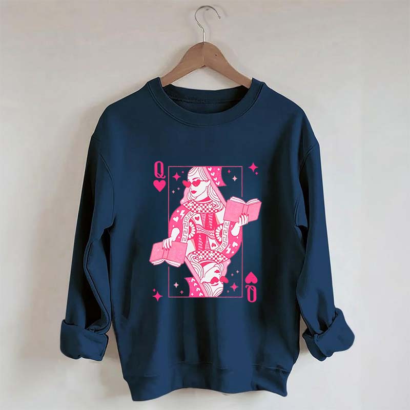 Retro Bookish Queen Sweatshirt