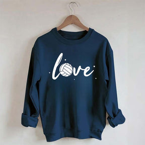 Simple Black Volleyball Journal Lover Sweatshirt
