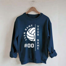 Custom Name Number Volleyball Sweatshirt