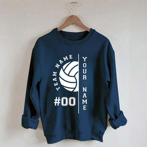 Custom Name Number Volleyball Sweatshirt