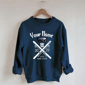 Personalized Snow Trip Sweatshirt