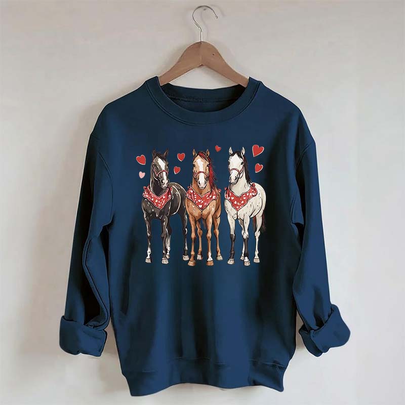 Valentines Horse Sweatshirt