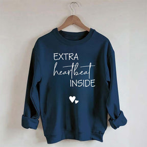 Extra Heartbeat Inside Minimalist Sweatshirt