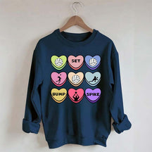 Valentine Volleyball Girl Sweatshirt