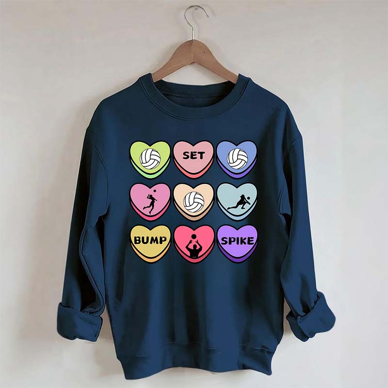 Valentine Volleyball Girl Sweatshirt