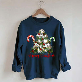 Volleyball Christmas Merry Xmas Sweatshirt